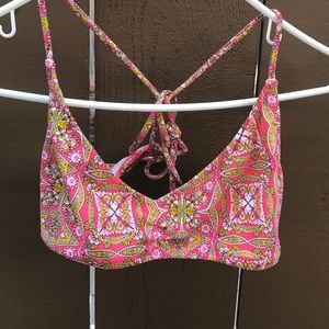 Coral volcom crossback bikini